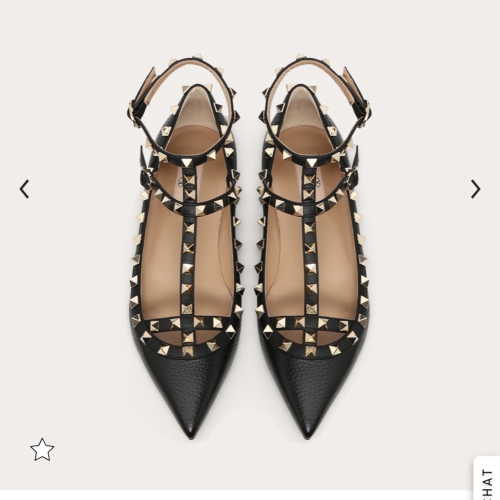 Valentino Garavani ROCKSTUD ANKLE  BALLET FLAT